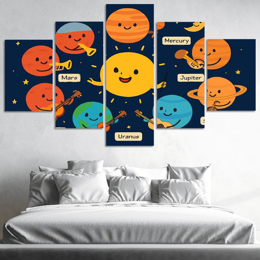 Galaxy Orchestra Of Planets modern paintings frame