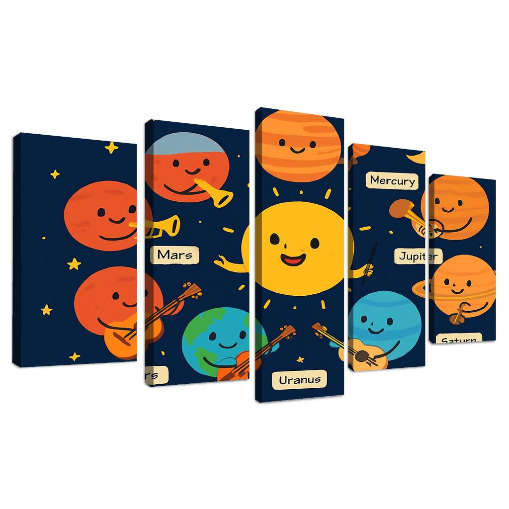 Galaxy Orchestra Of Planets modern paintings frame