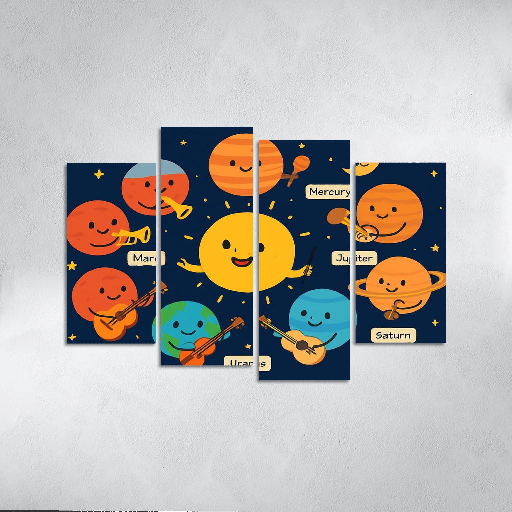 Galaxy Orchestra Of Planets modern paintings frame