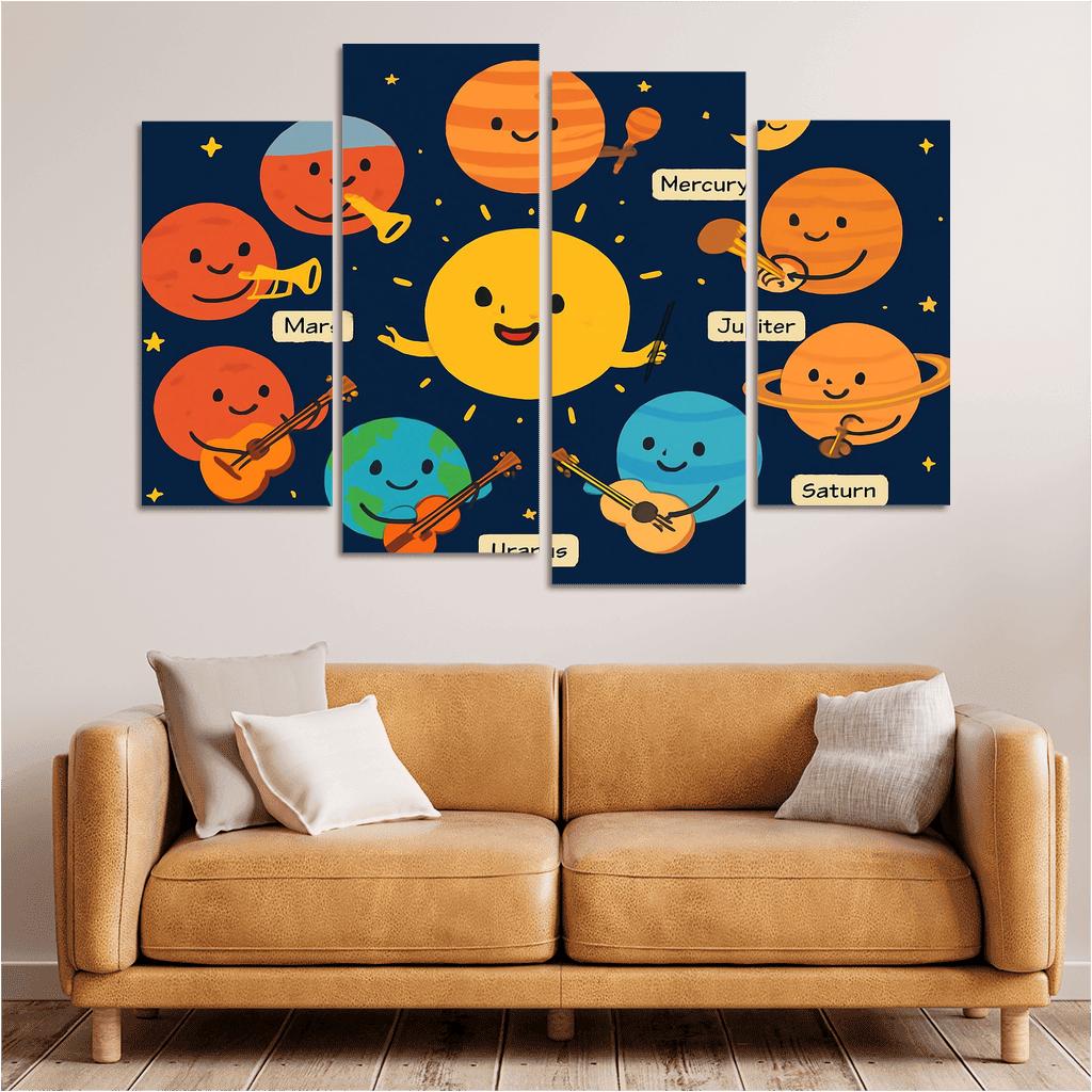 Galaxy Orchestra Of Planets modern paintings frame