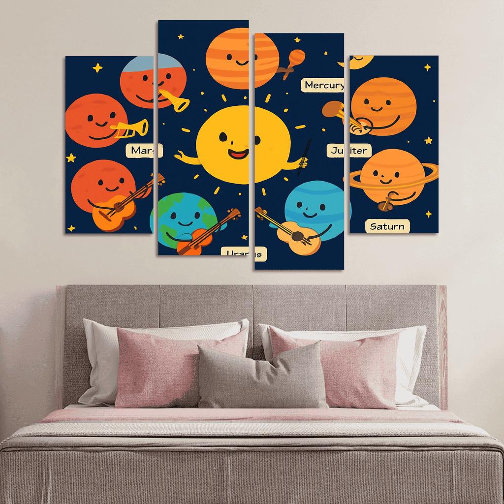 Galaxy Orchestra Of Planets modern paintings frame