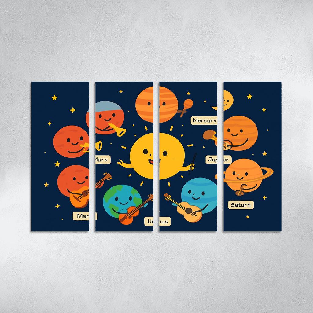 Galaxy Orchestra Of Planets modern paintings frame