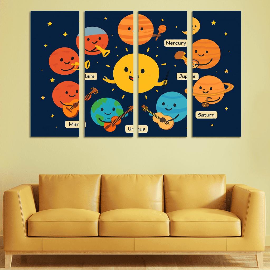 Galaxy Orchestra Of Planets modern paintings frame