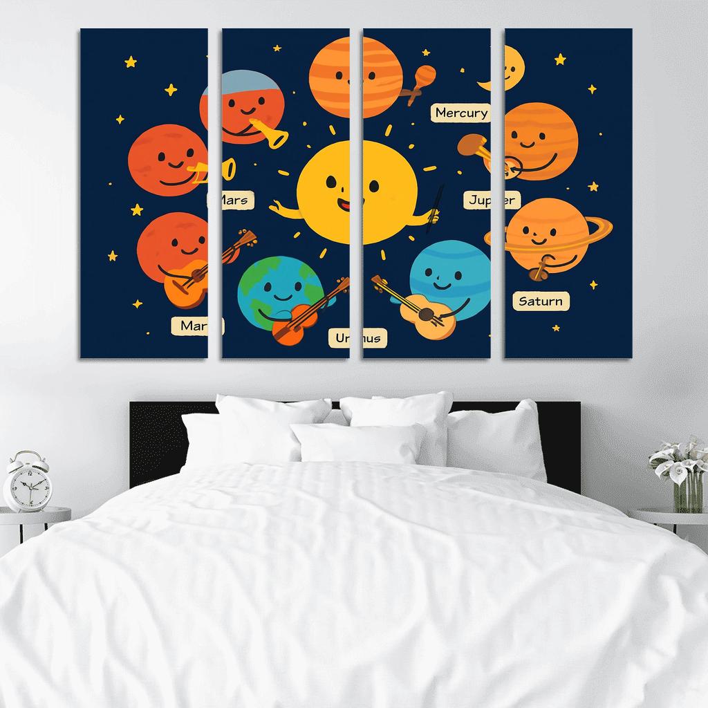 Galaxy Orchestra Of Planets modern paintings frame