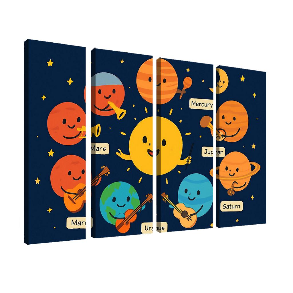 Galaxy Orchestra Of Planets modern paintings frame