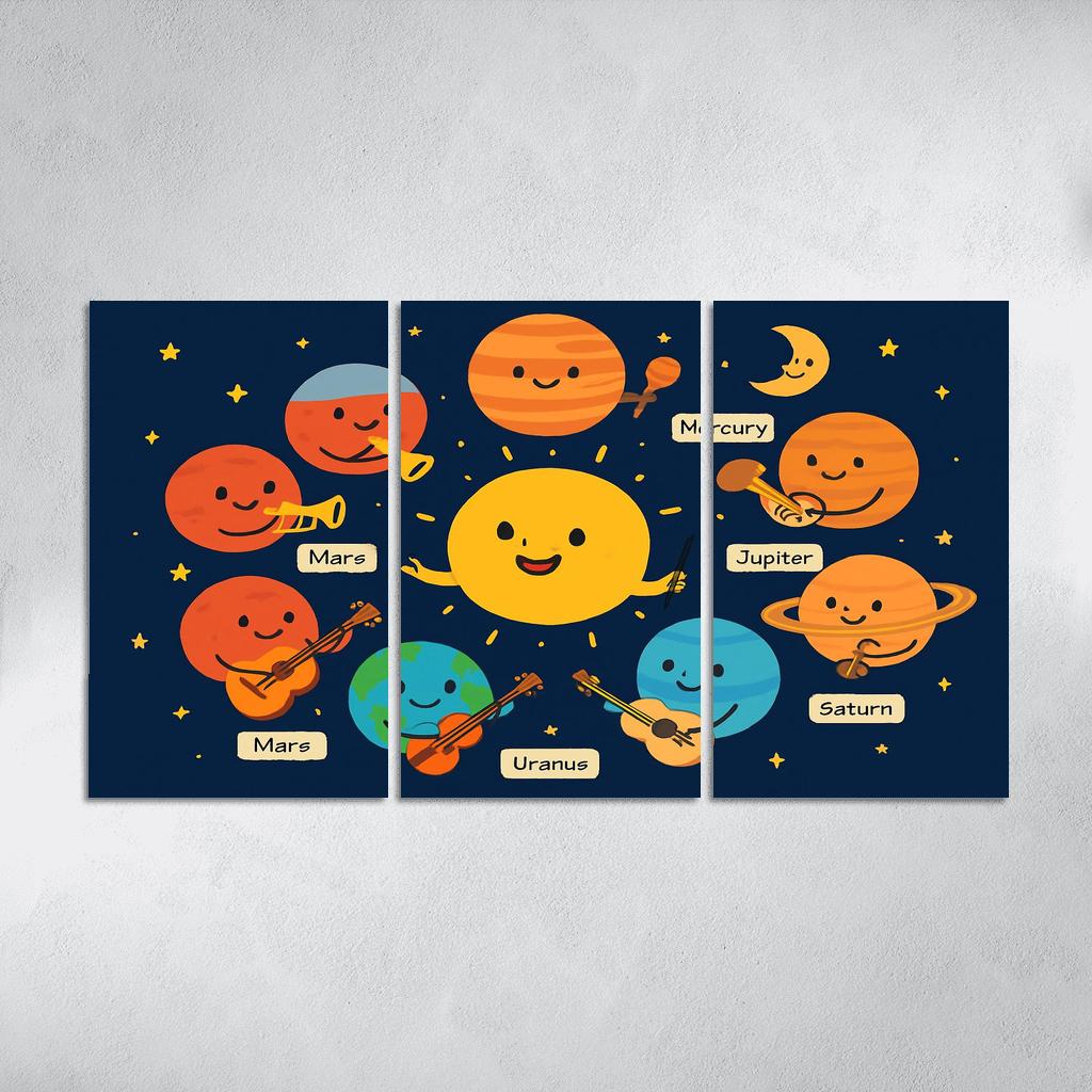 Galaxy Orchestra Of Planets modern paintings frame