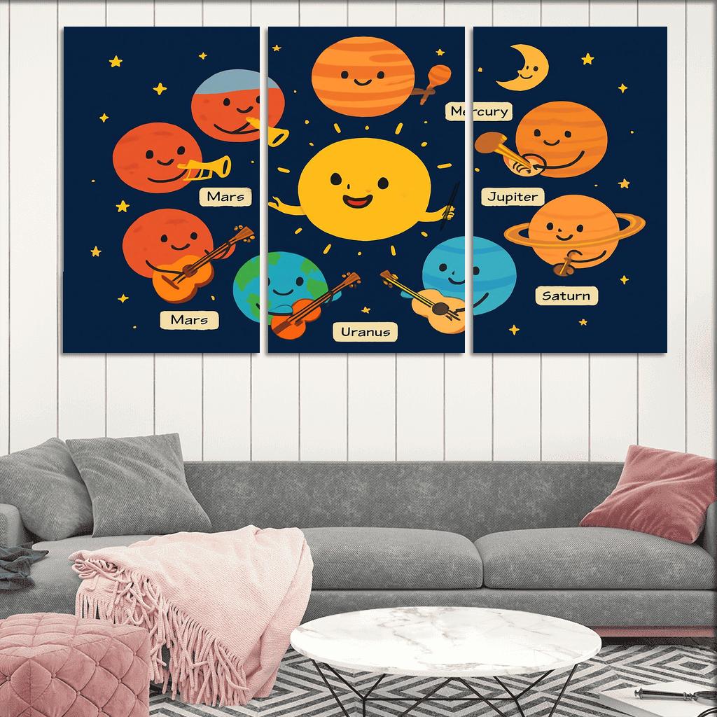 Galaxy Orchestra Of Planets modern paintings frame