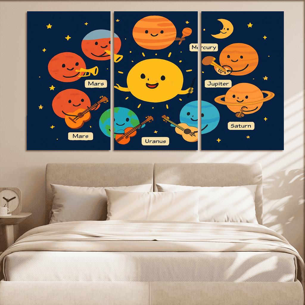 Galaxy Orchestra Of Planets modern paintings frame