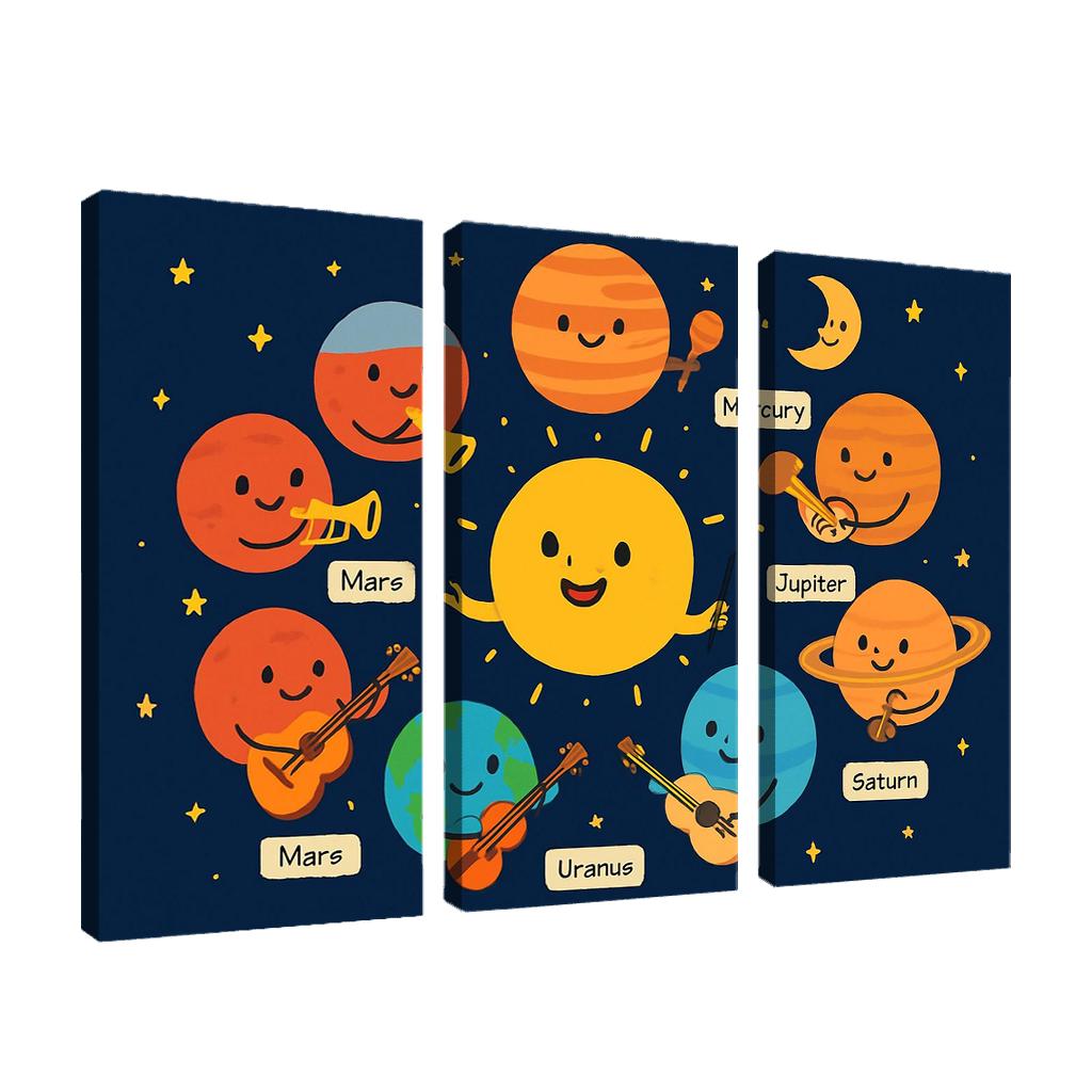 Galaxy Orchestra Of Planets modern paintings frame