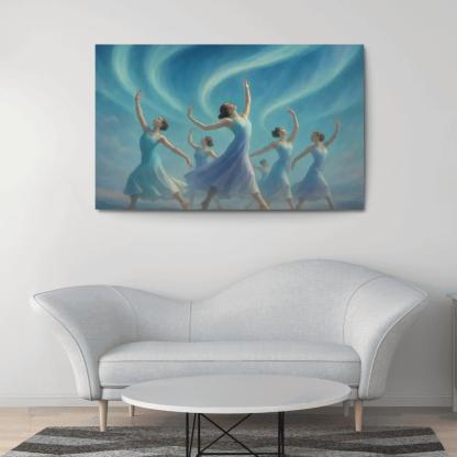 Aurora Sky Flow Dance wall art