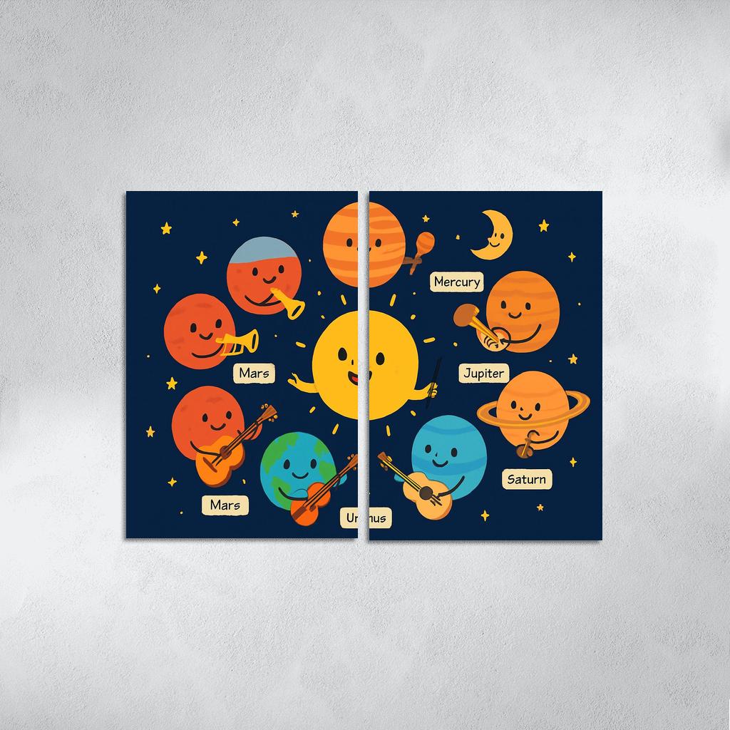 Galaxy Orchestra Of Planets modern paintings frame