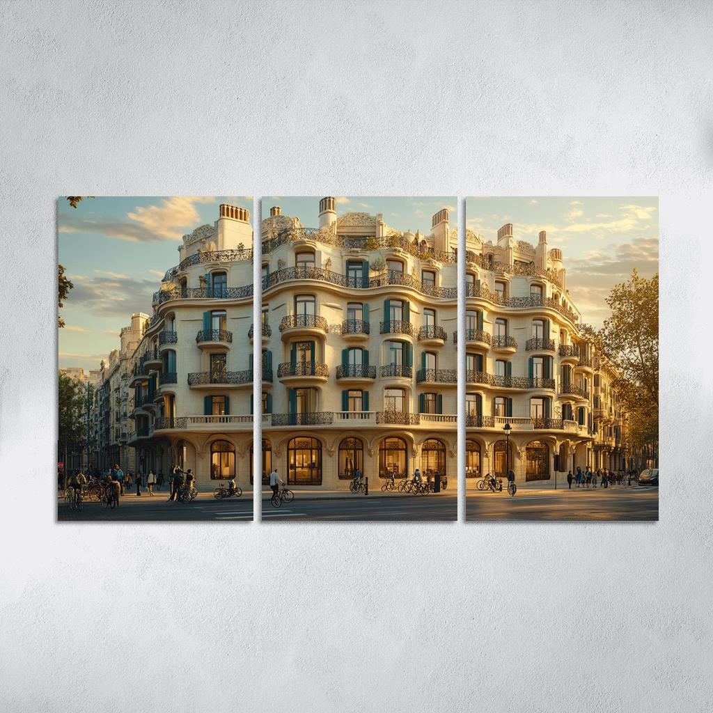 Casa Mila Barcelona wall art