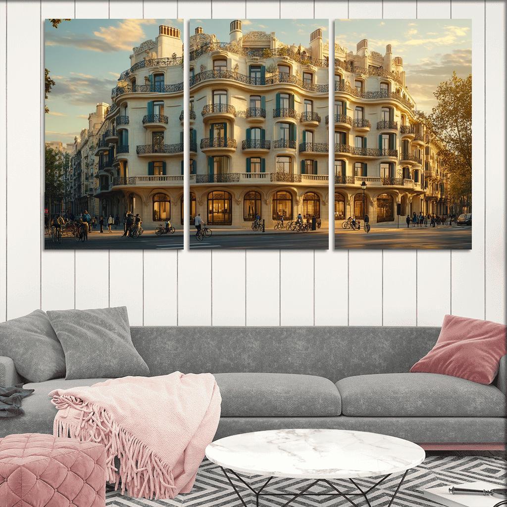 Casa Mila Barcelona wall art