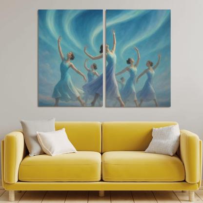 Aurora Sky Flow Dance wall art