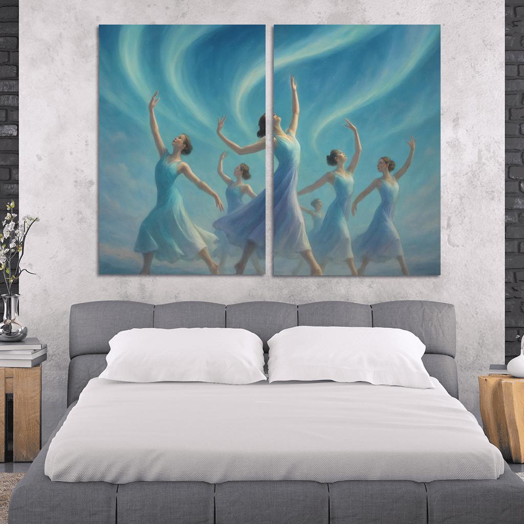 Aurora Sky Flow Dance wall art