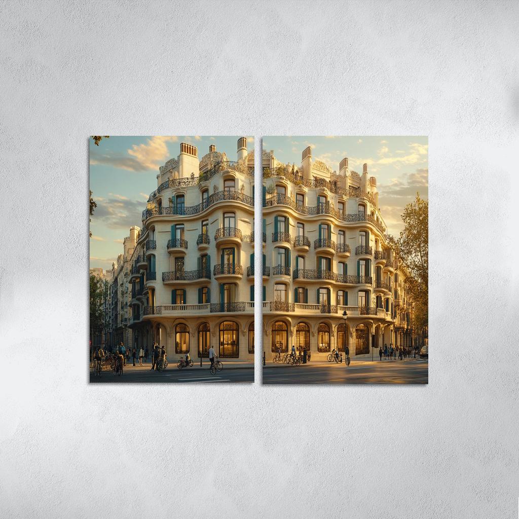 Casa Mila Barcelona wall art