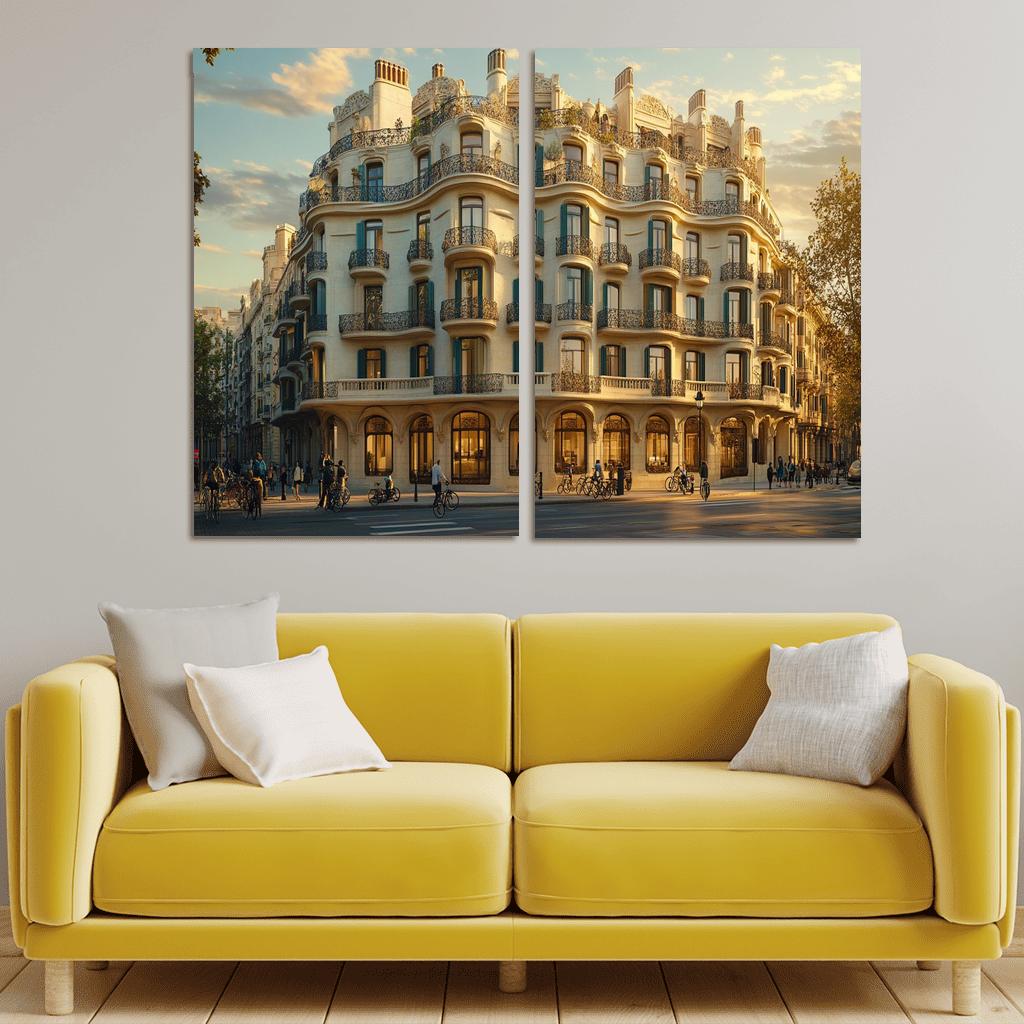 Casa Mila Barcelona wall art