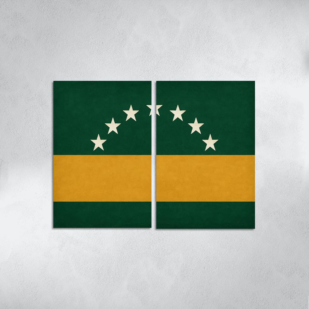 Seven Stars Desert Union Standard oil paintings frame