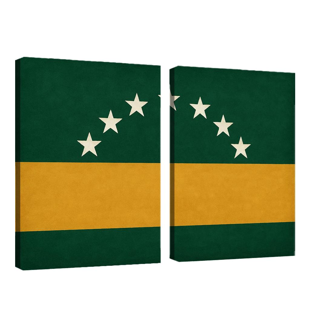 Seven Stars Desert Union Standard oil paintings frame