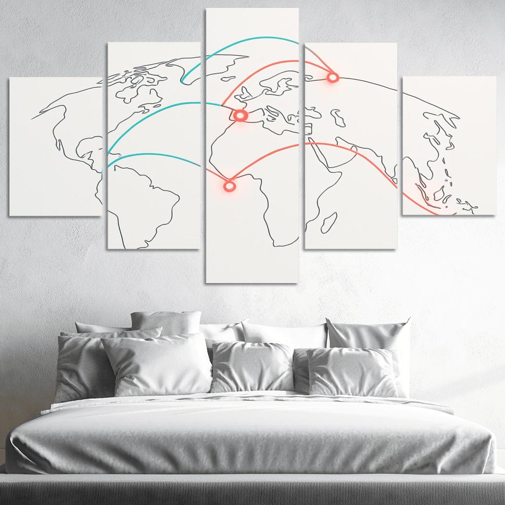 Aurora Flight Paths Globe art trends