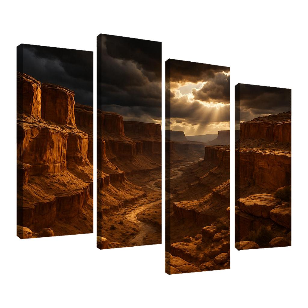 Golden Stormlight In Echo Canyon wall decor