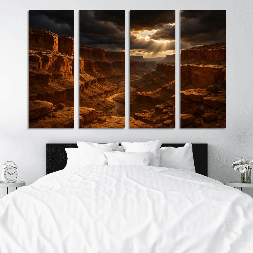 Golden Stormlight In Echo Canyon wall decor