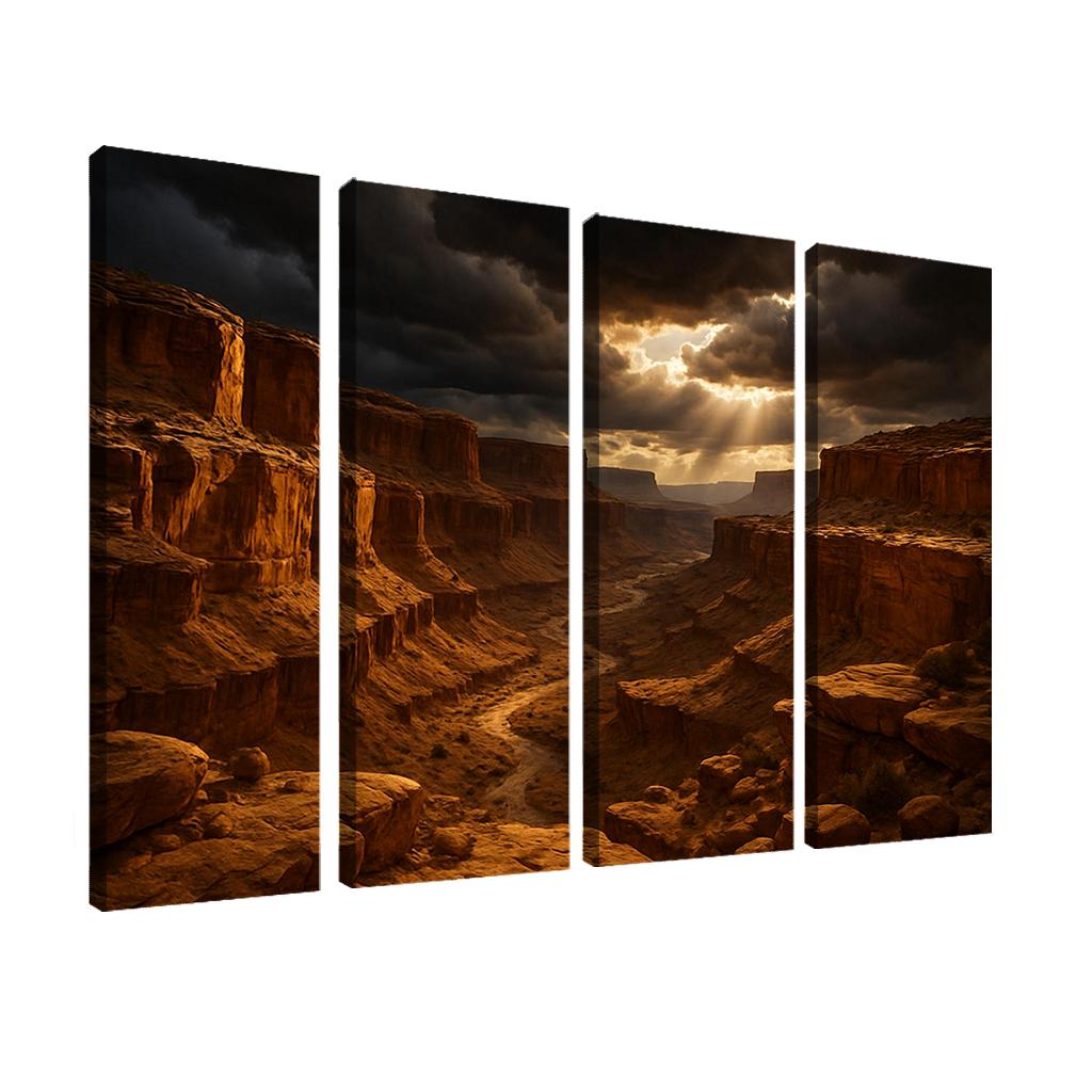Golden Stormlight In Echo Canyon wall decor