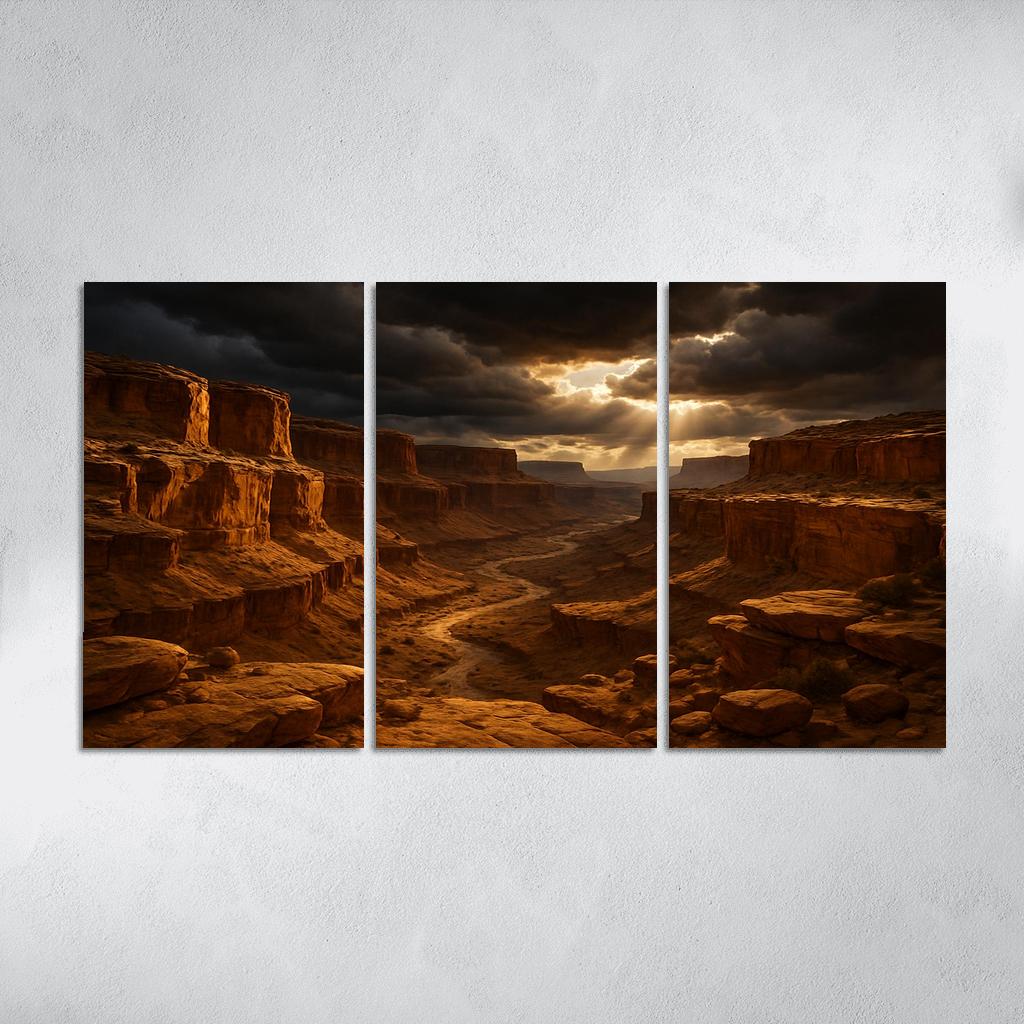 Golden Stormlight In Echo Canyon wall decor