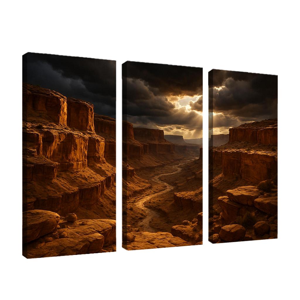 Golden Stormlight In Echo Canyon wall decor