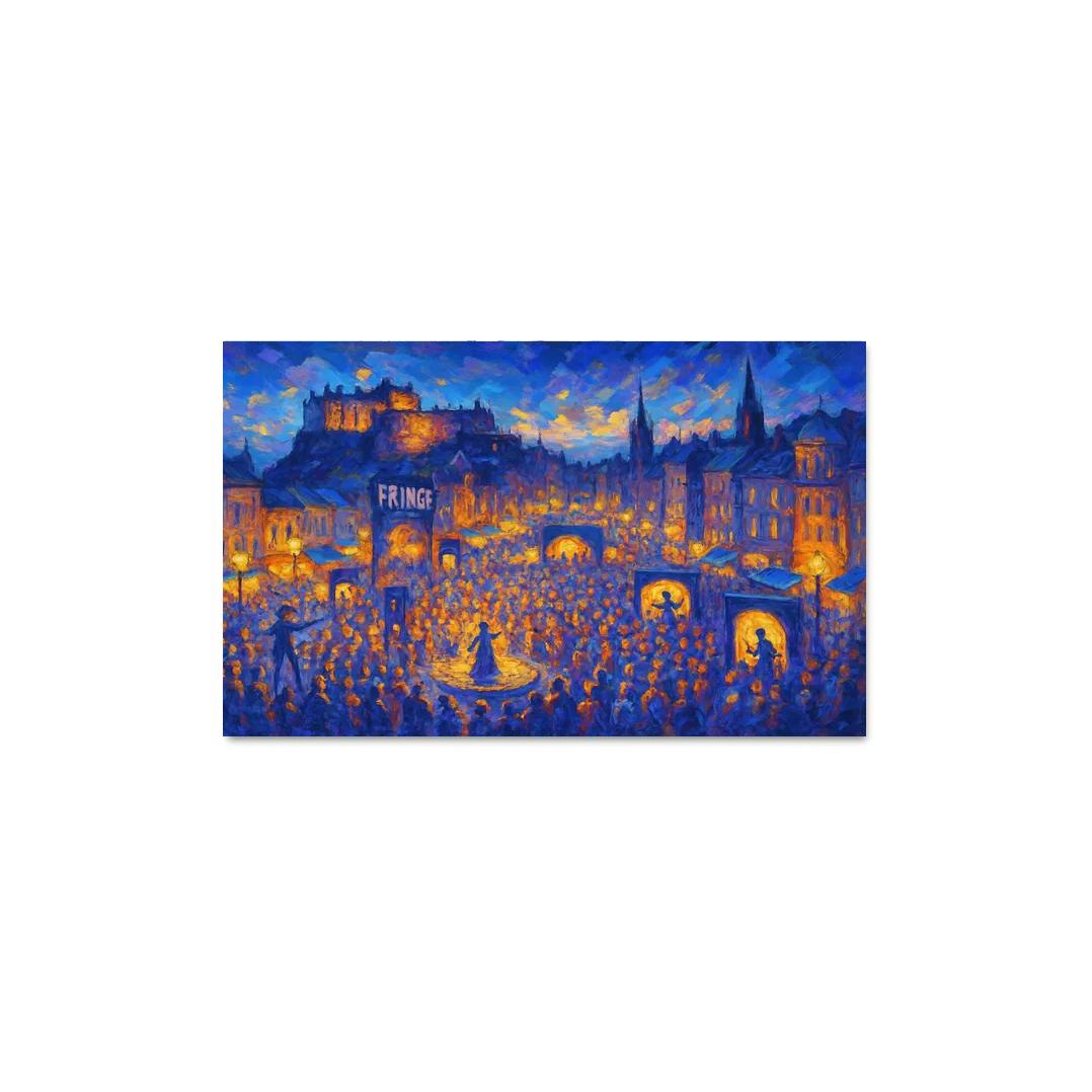 Edinburgh Festival Fringe United Kingdom abstract paintings frame