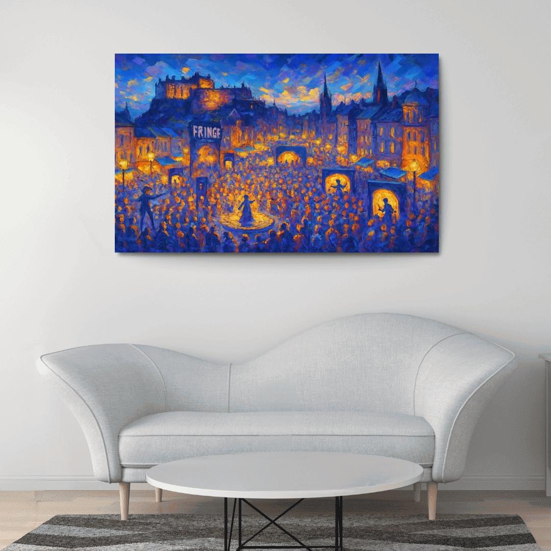 Edinburgh Festival Fringe United Kingdom abstract paintings frame