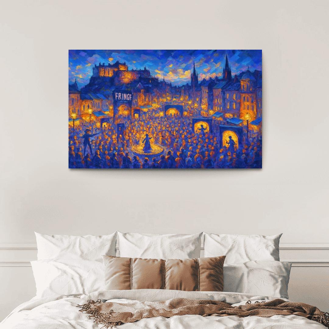 Edinburgh Festival Fringe United Kingdom abstract paintings frame
