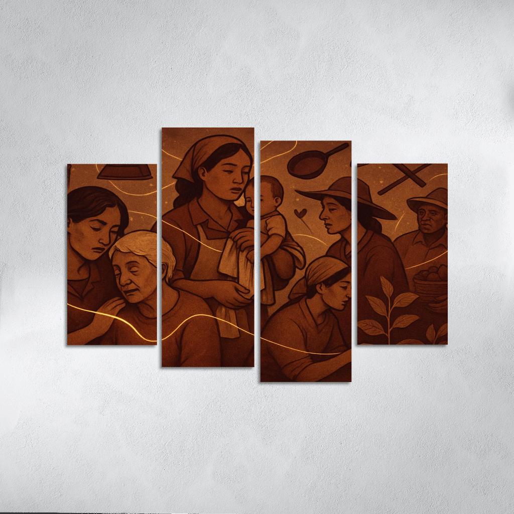 Threads Of Care Invisible Labor Made Visible home decor