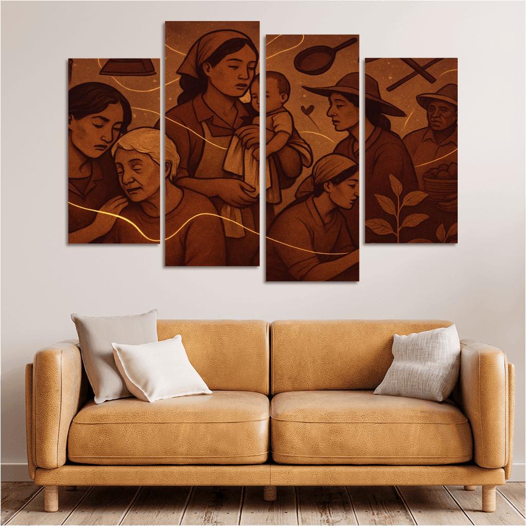 Threads Of Care Invisible Labor Made Visible home decor