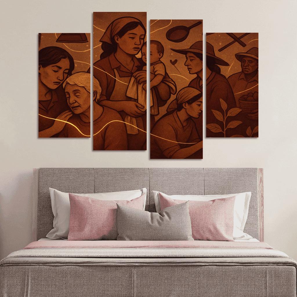 Threads Of Care Invisible Labor Made Visible home decor