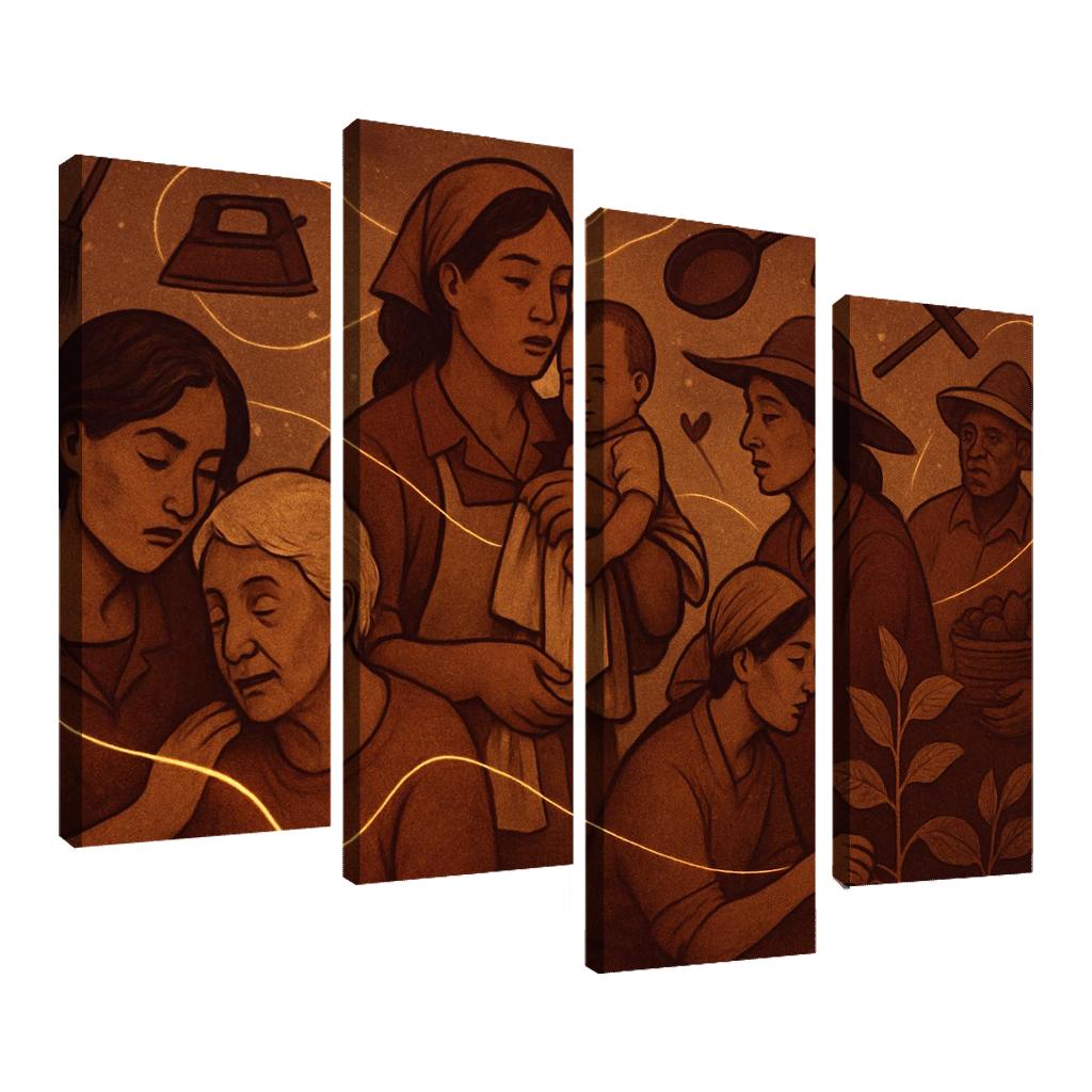 Threads Of Care Invisible Labor Made Visible home decor