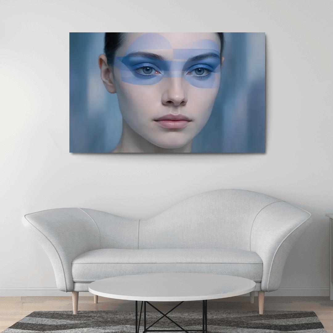 Chromatic Veil Eye Geometry modern paintings frame