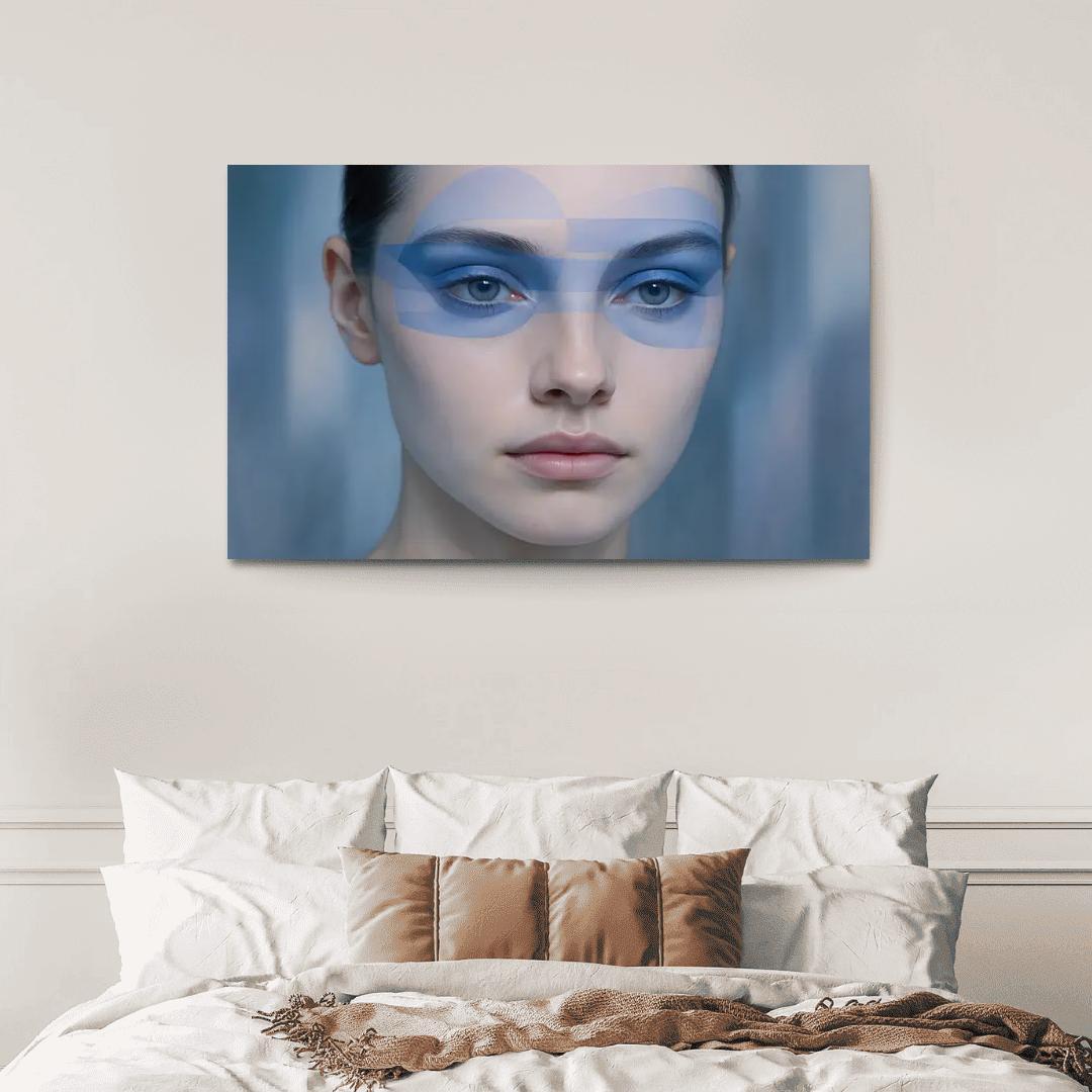 Chromatic Veil Eye Geometry modern paintings frame