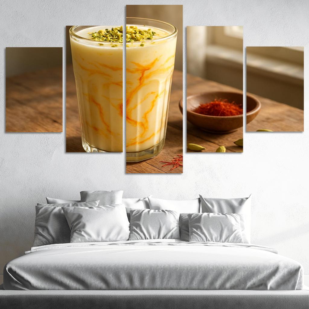 Saffron Sunrise Yogurt Lassi wall decor