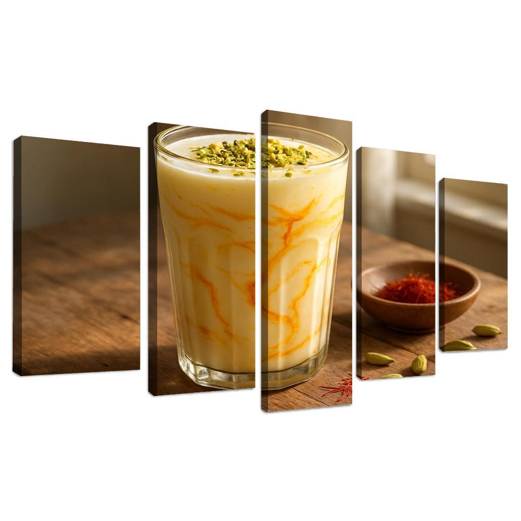 Saffron Sunrise Yogurt Lassi wall decor