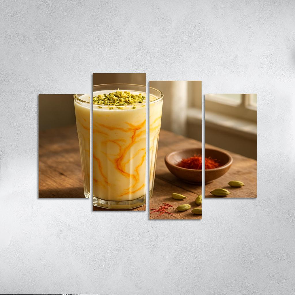 Saffron Sunrise Yogurt Lassi wall decor