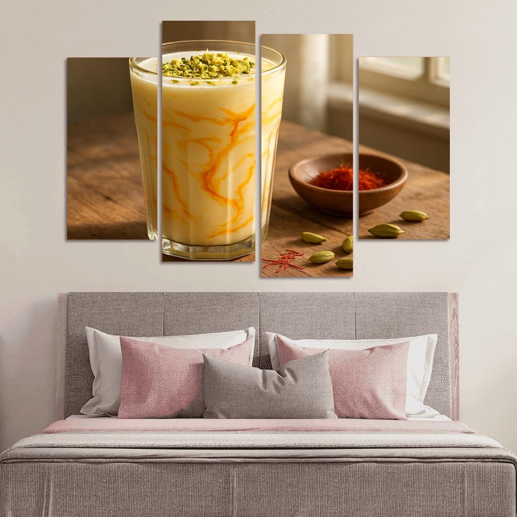 Saffron Sunrise Yogurt Lassi wall decor