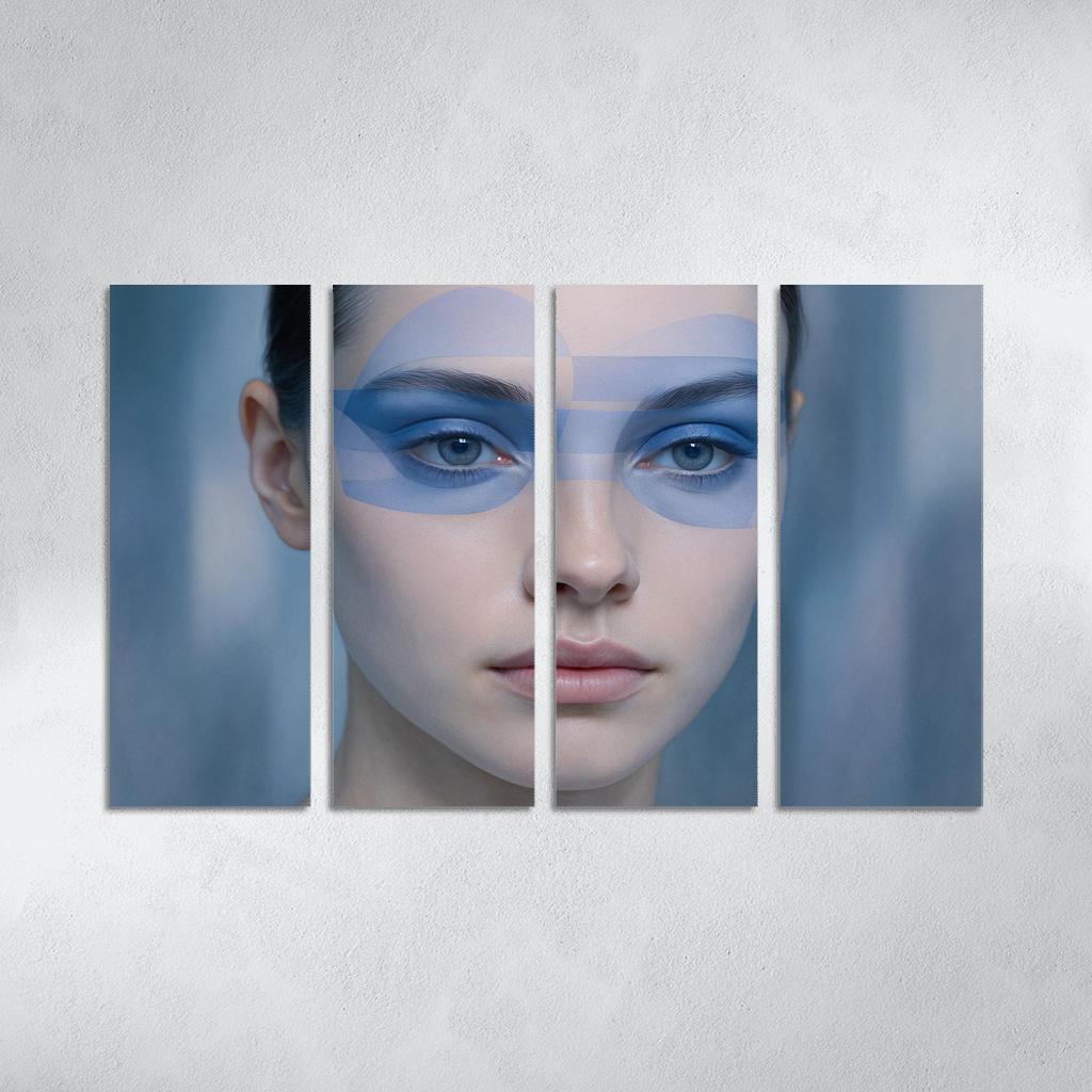 Chromatic Veil Eye Geometry modern paintings frame