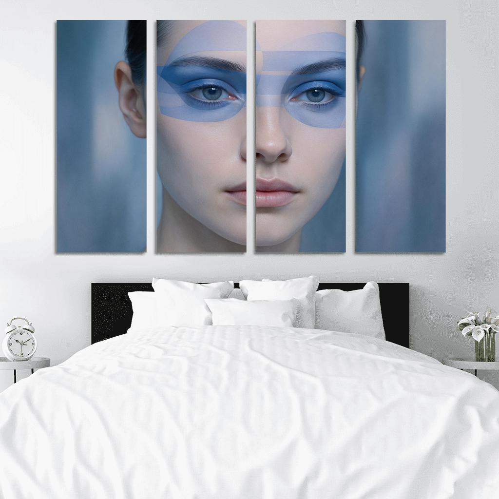 Chromatic Veil Eye Geometry modern paintings frame