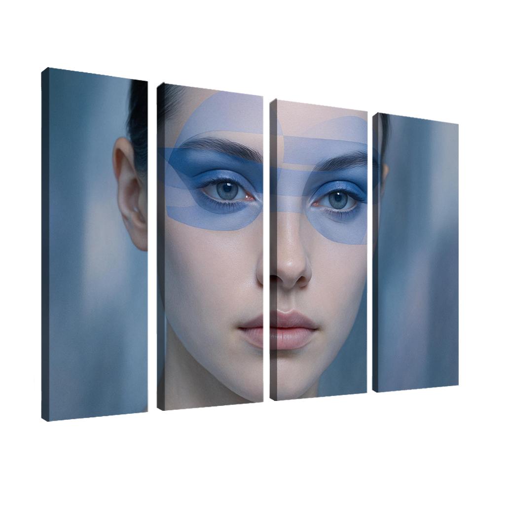 Chromatic Veil Eye Geometry modern paintings frame