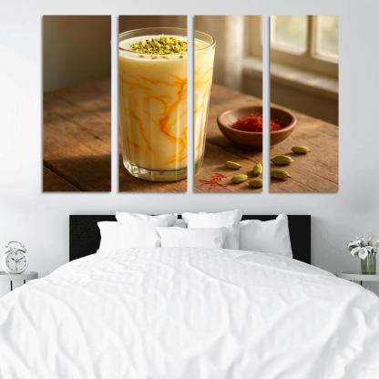 Saffron Sunrise Yogurt Lassi wall decor