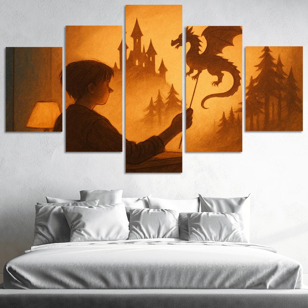 Shadow Puppet Storycraft custom paintings frame