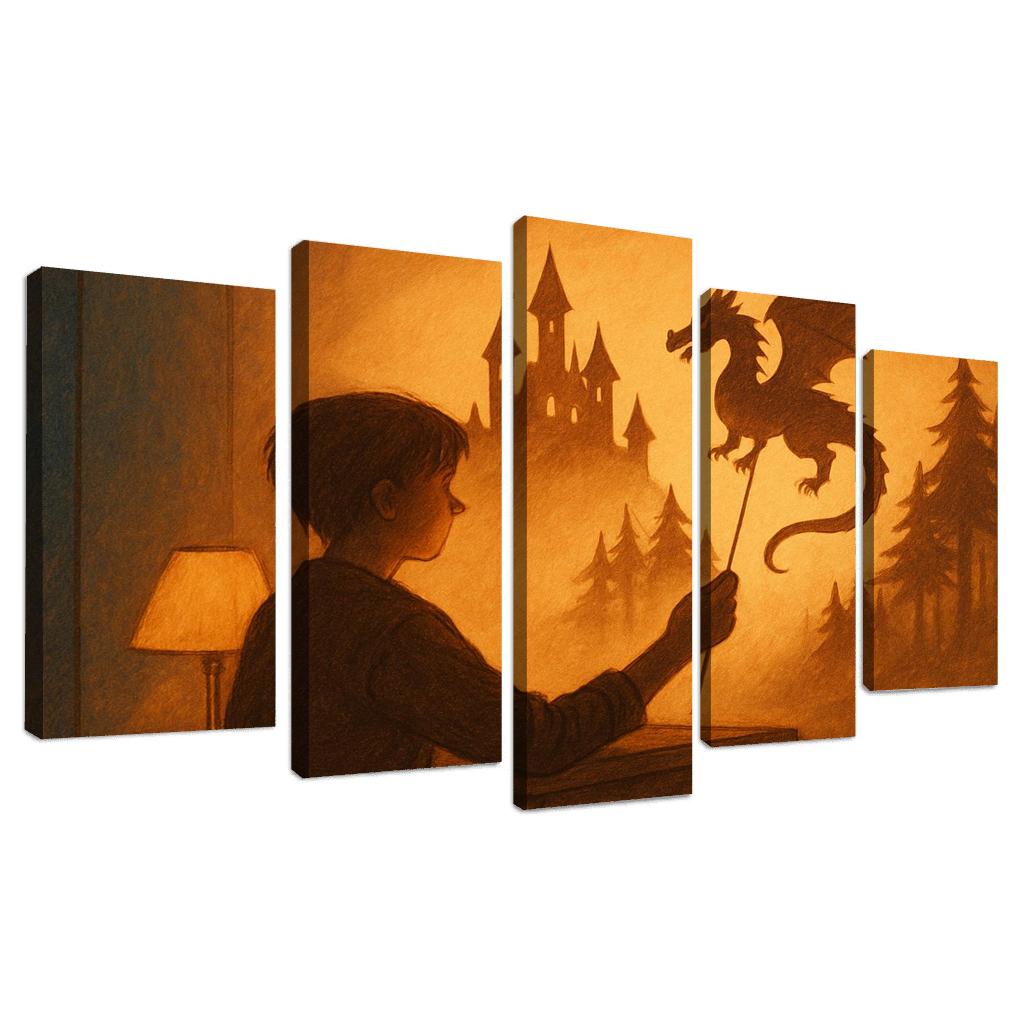 Shadow Puppet Storycraft custom paintings frame