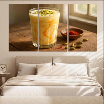 Saffron Sunrise Yogurt Lassi wall decor