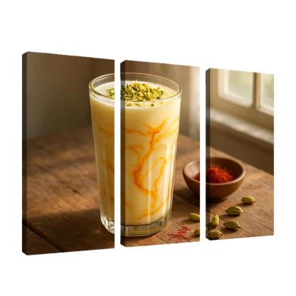 Saffron Sunrise Yogurt Lassi wall decor